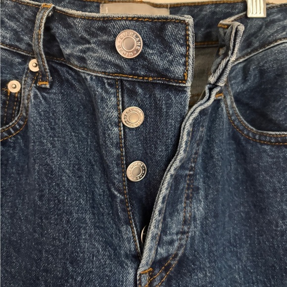 Everlane Curvy '90s Cheeky Straight Jean in Deep Atlantic Blue Organic Cotton 26 - Picture 4 of 11